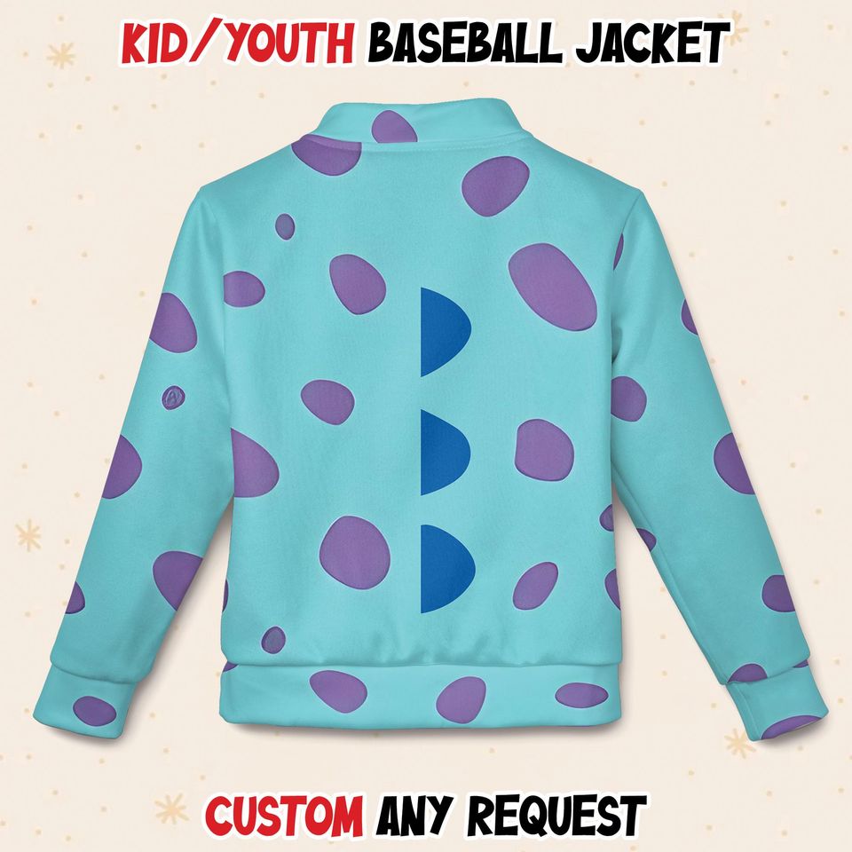 Sully Jame Sullivan Monsters University Baseball Varsity Jacket