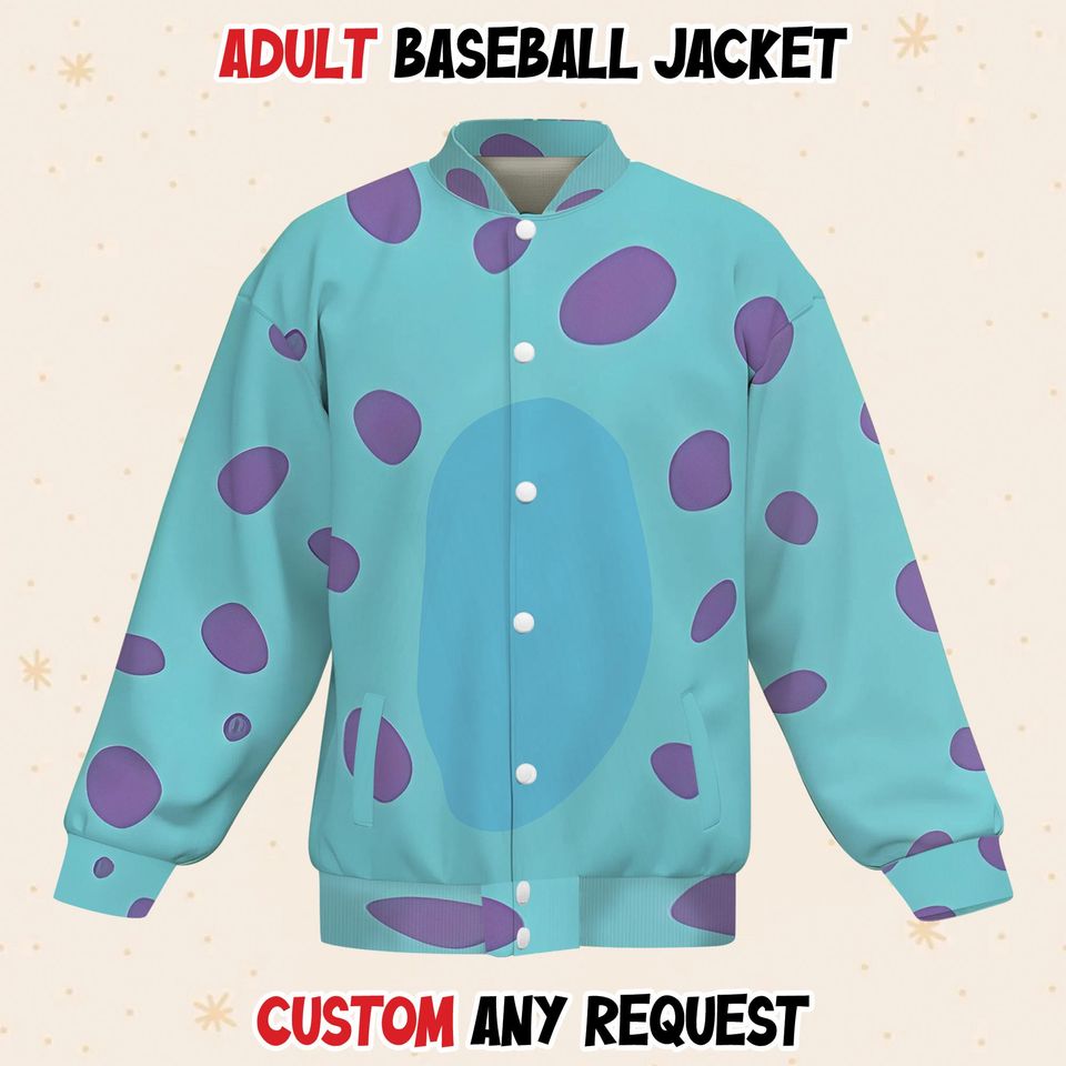 Sully Jame Sullivan Monsters University Baseball Varsity Jacket