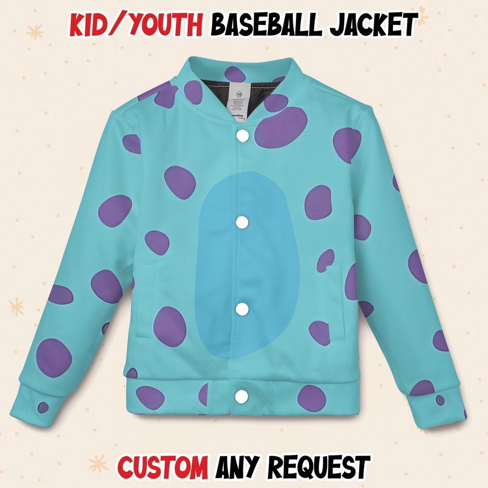 Sully Jame Sullivan Monsters University Baseball Varsity Jacket