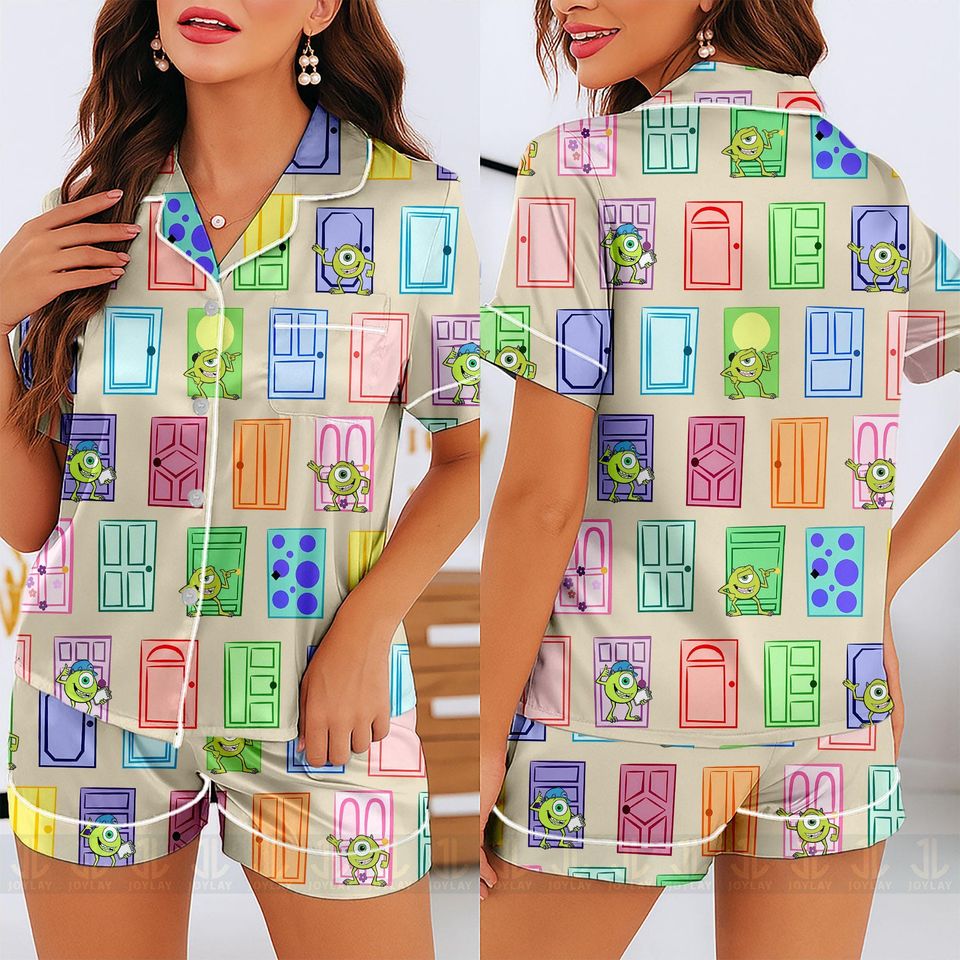 Monster Jame Sullivan Mike Wazowski Unisex Pajamas Set