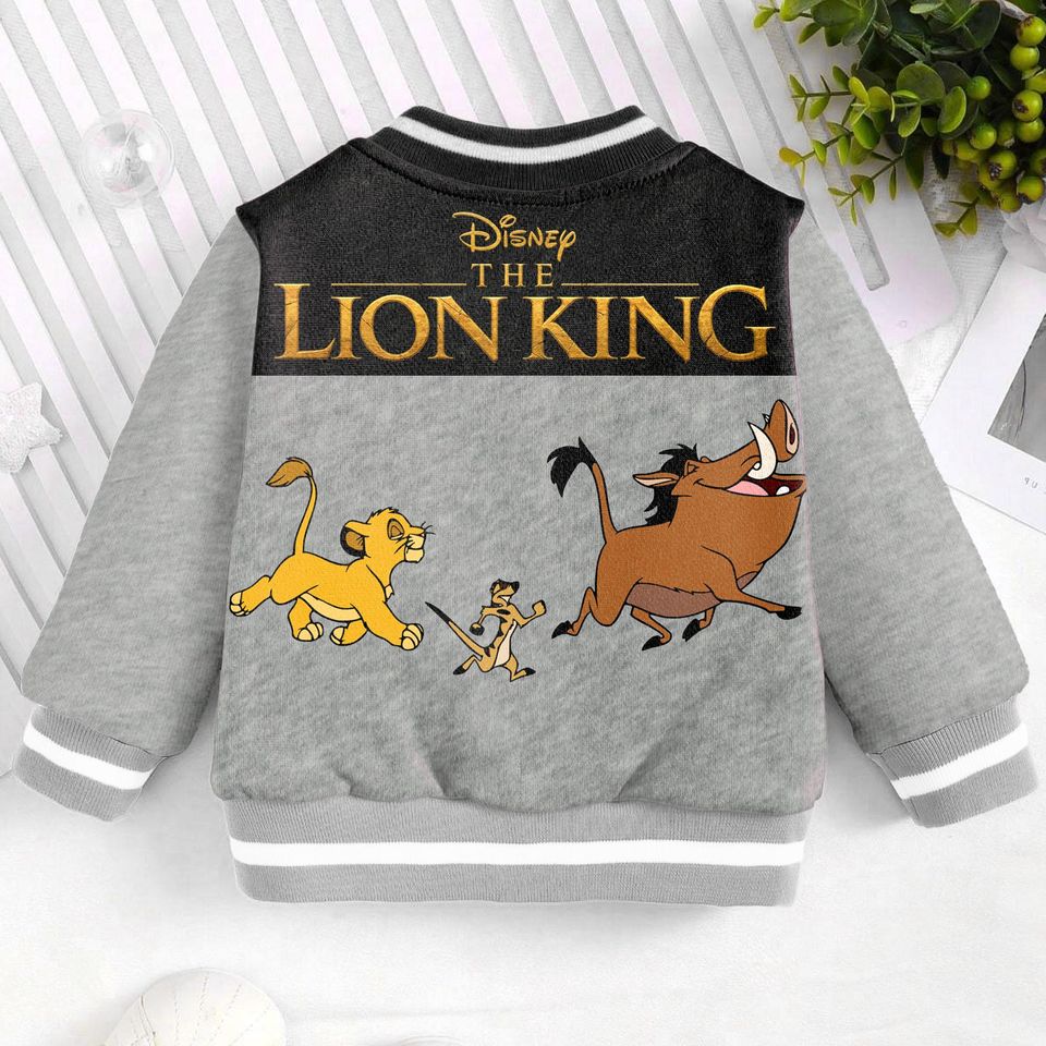 Hakuna Matata Simba Pumbaa Timon Friend Kids and Youth Baseball Jacket