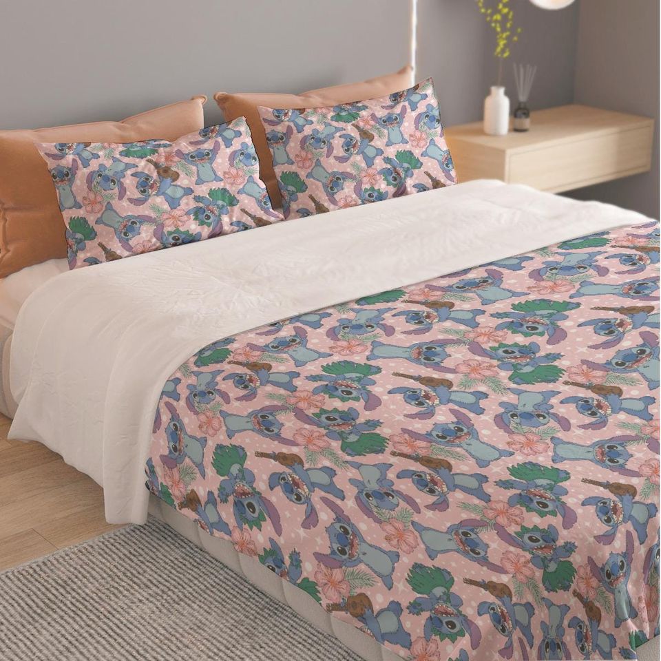 Lilo and Stitch Bedding Set Soft Breathable Skin-Friendly