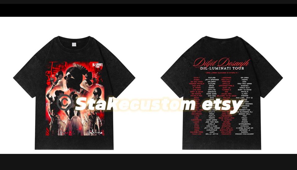 Diljit Dosanjh  Dil-Luminati Tour TShirt
