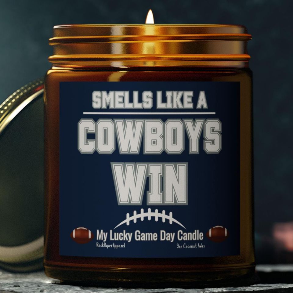 Cowboys Scented Lucky Game Day Candles