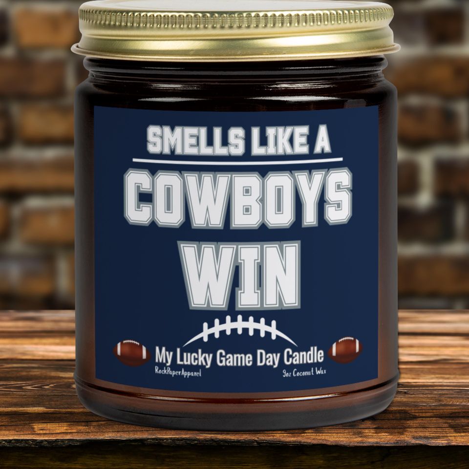 Cowboys Scented Lucky Game Day Candles