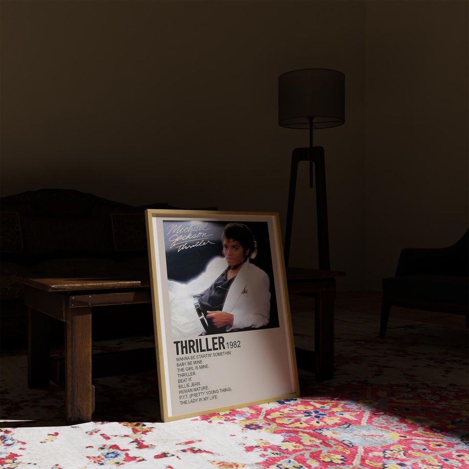 Michael Jackson poster, Thriller 1982 poster, Michael Jackson Thriller 1982 poster wall decor