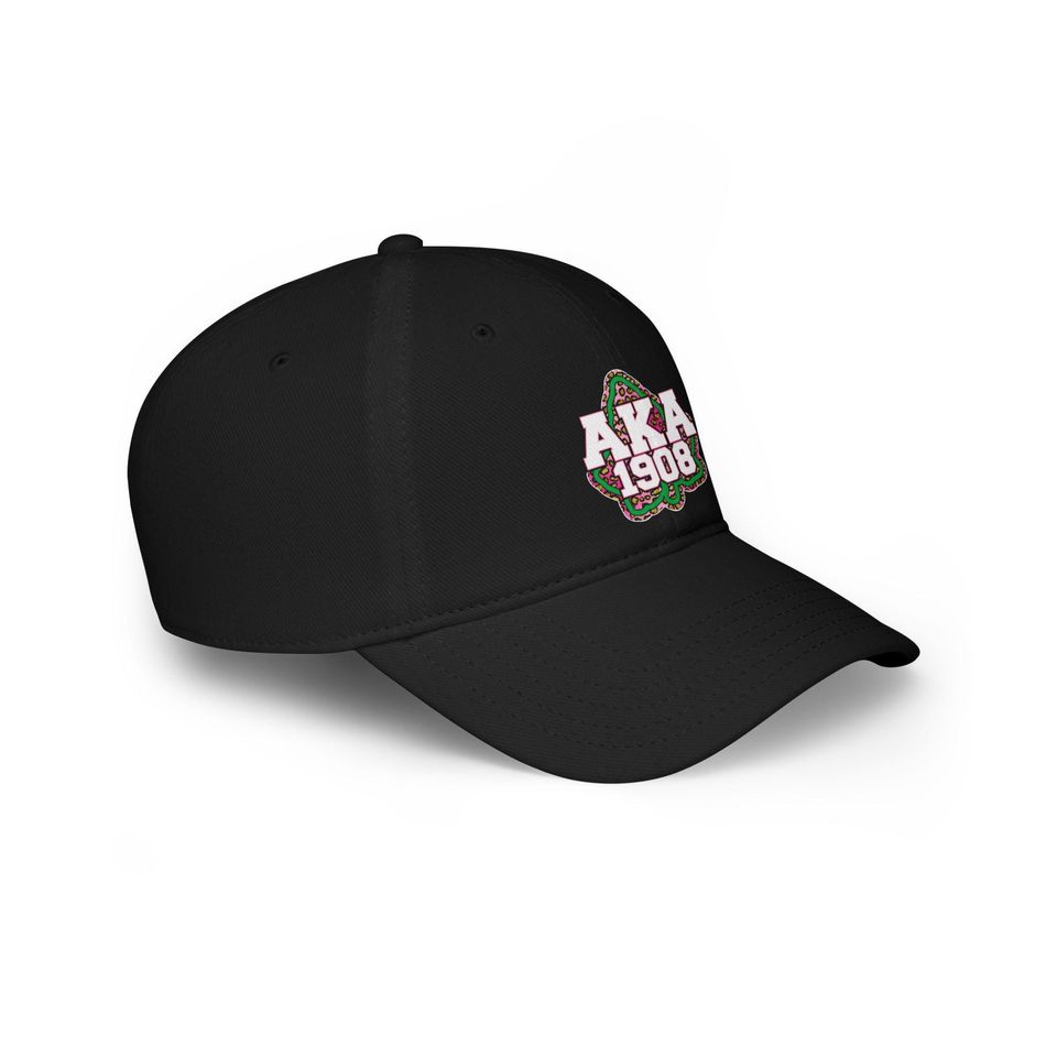 Alpha Kappa Alpha 1908 Cap, AKA Sorority Hat, Women's Greek Letter Baseball Cap, Pink and Green Hat, AKA Gift, Sorority