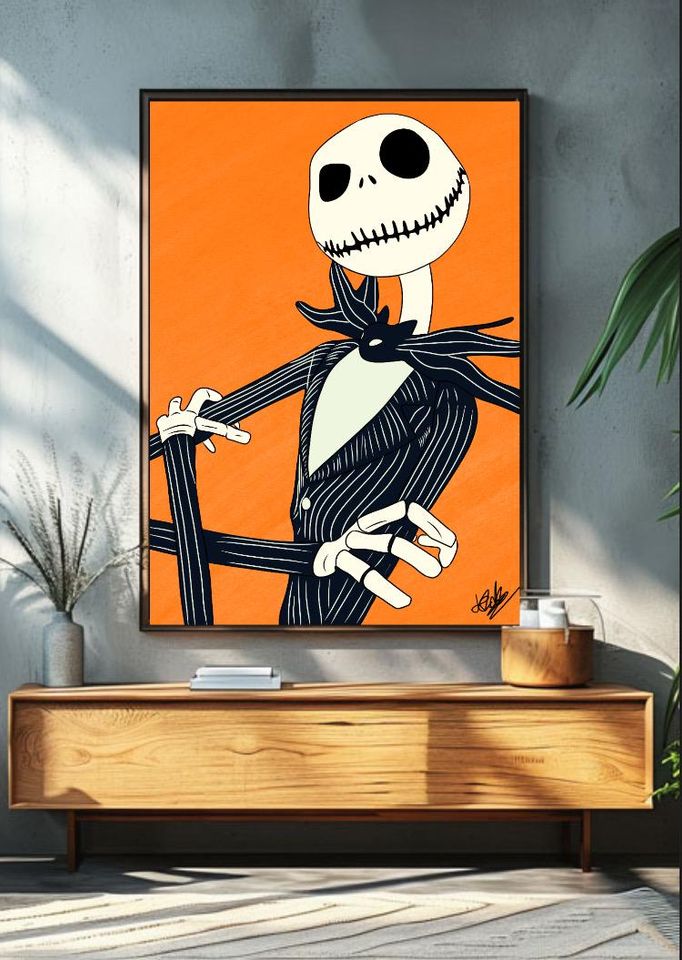 Jack Skellington and Sally Disney The Nightmare Before Christmas Poster