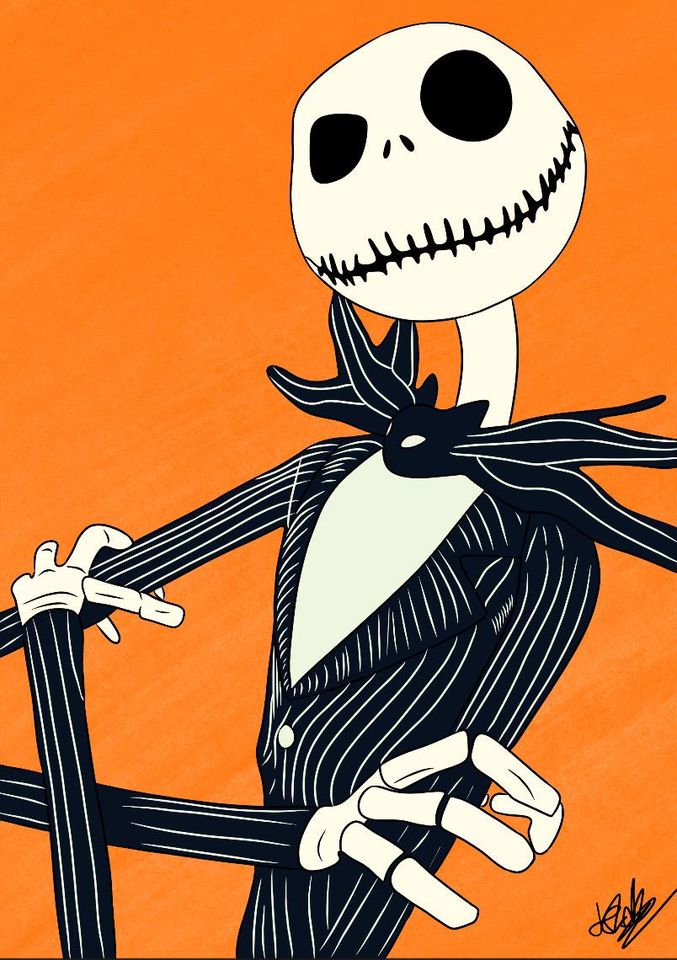 Jack Skellington and Sally Disney The Nightmare Before Christmas Poster