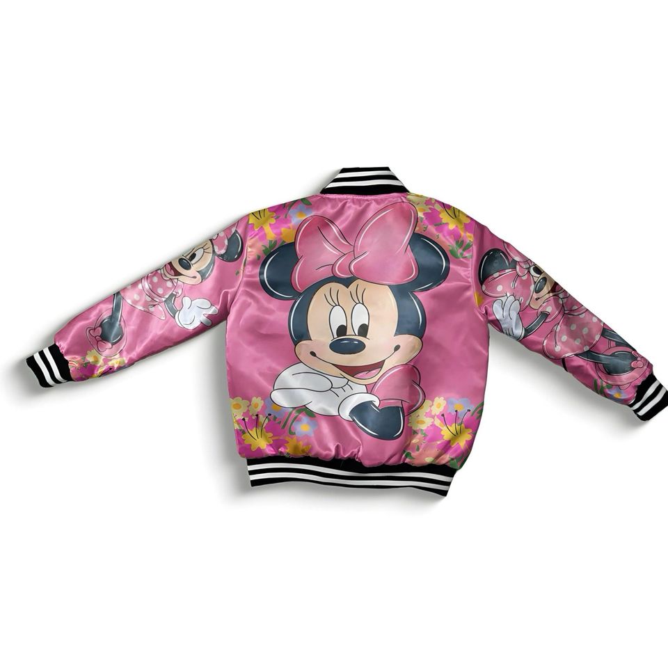 mouse flower jacket Bomber coat jacket