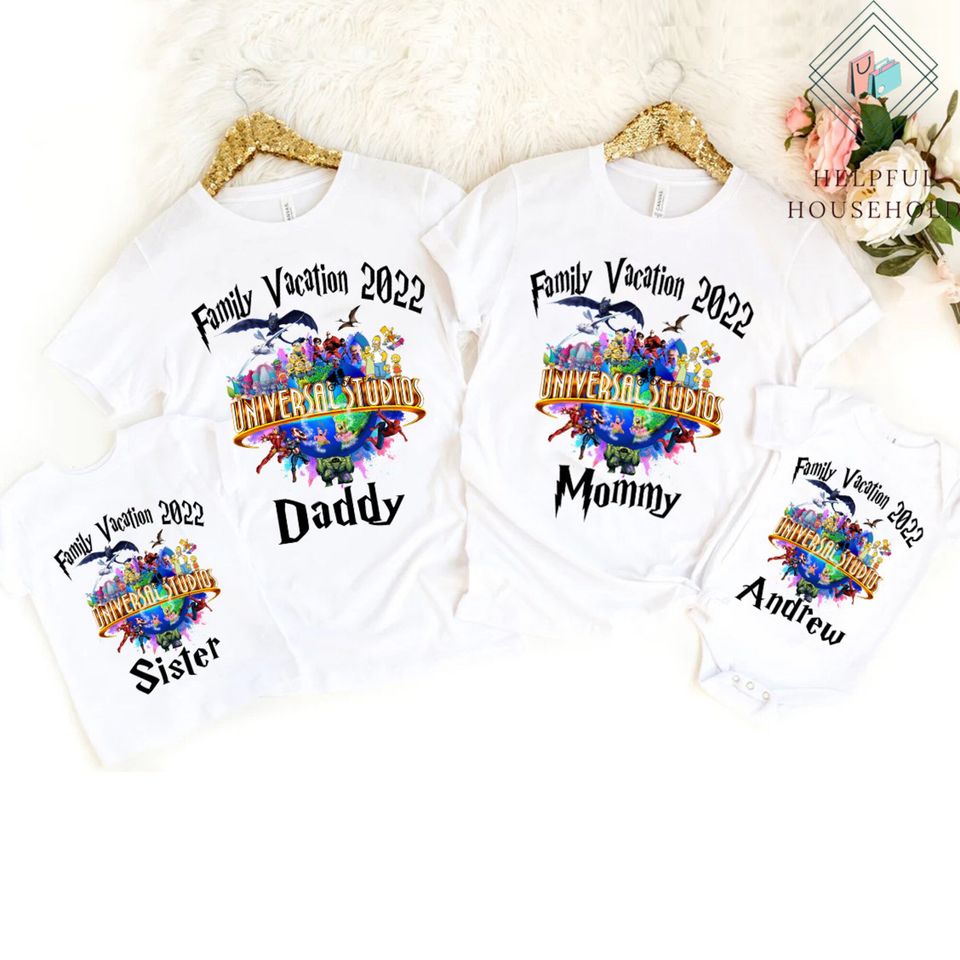 Personalized Universal Studios Family Vacation Shirt