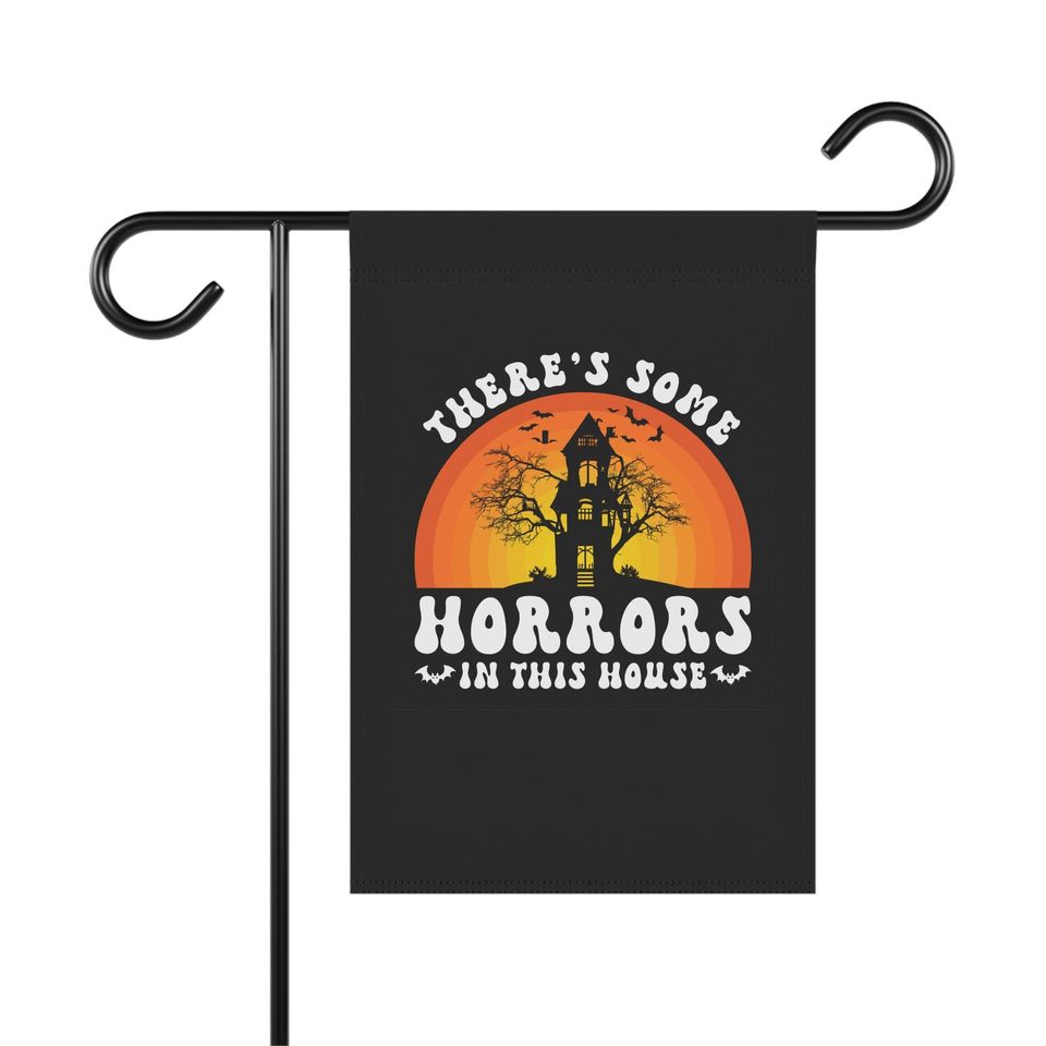 Halloween Garden Flag: Horrors in the House
