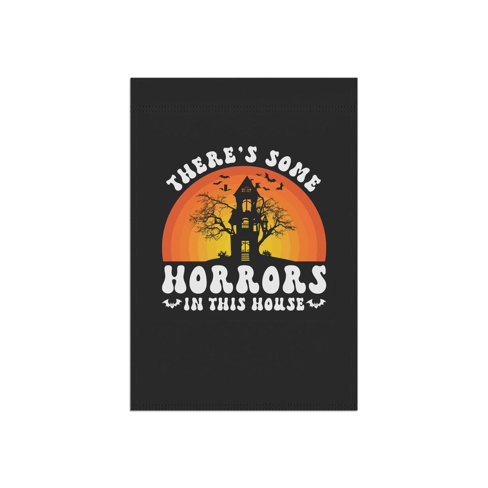 Halloween Garden Flag: Horrors in the House