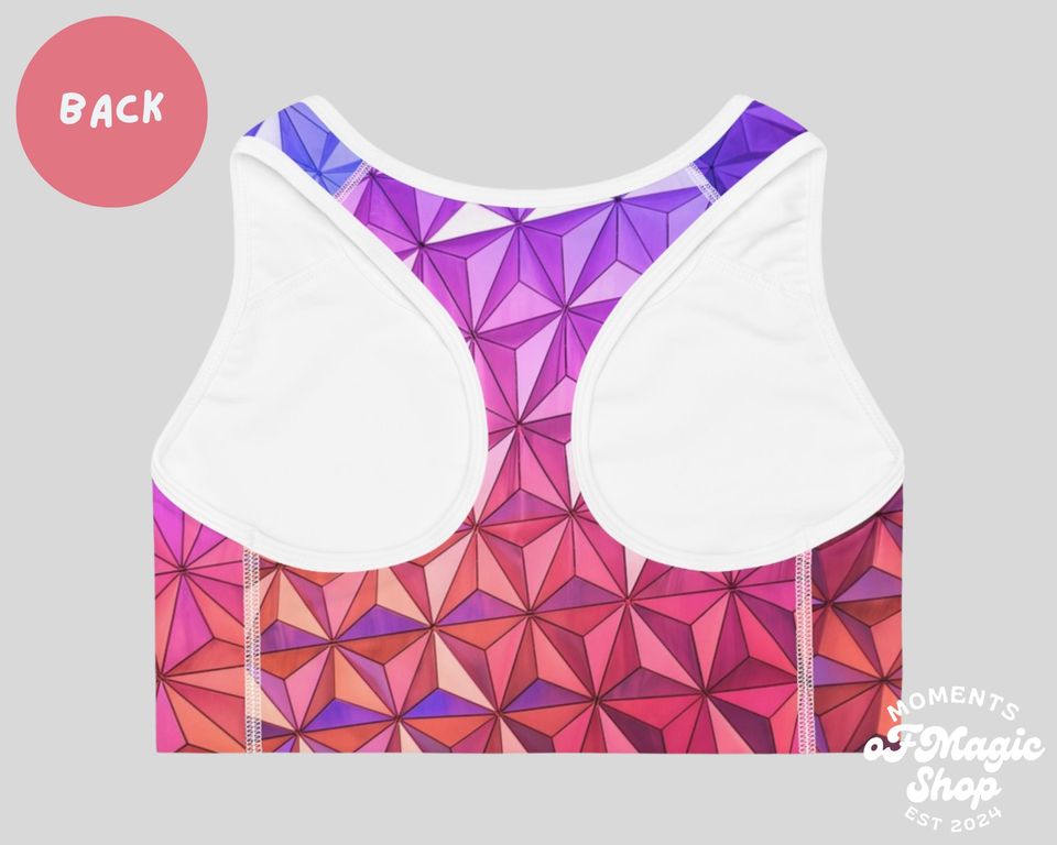 Sunset On Epcot Disney Sports Bra