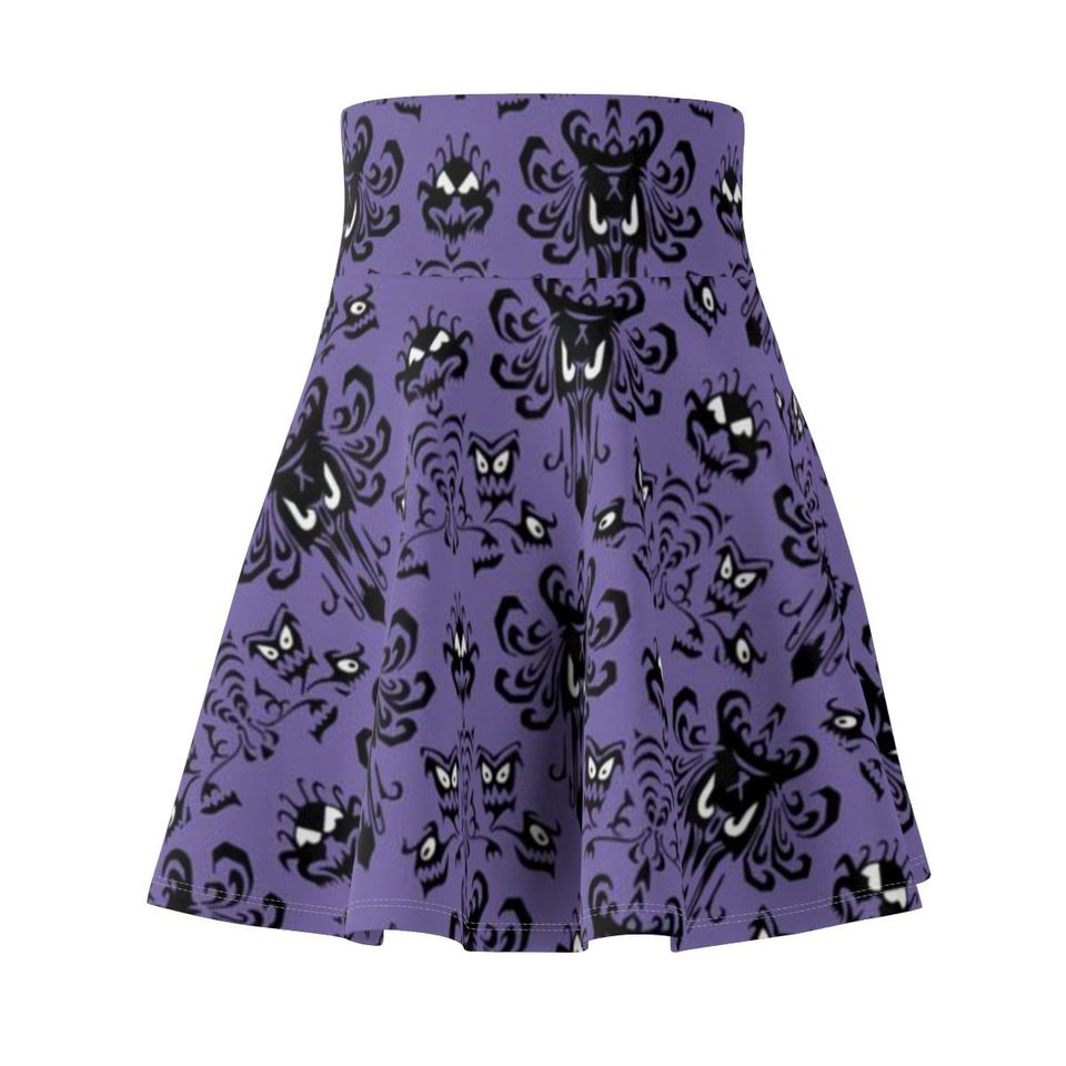 Haunted Mansion Wallpaper V2 Running Skirt - Oogie Boogie Bash