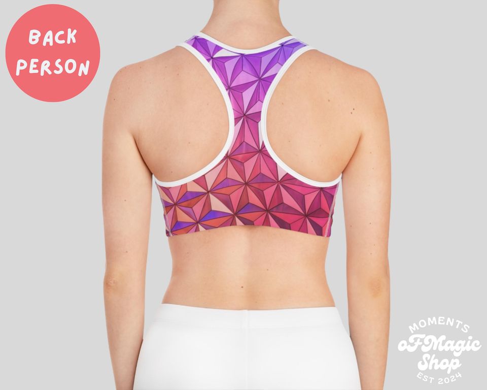 Sunset On Epcot Disney Sports Bra