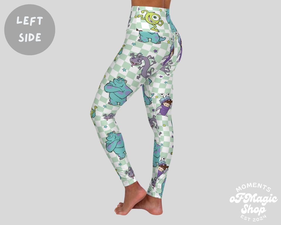 Monsters Inc Leggings, Gift For Women, Birthday Gift