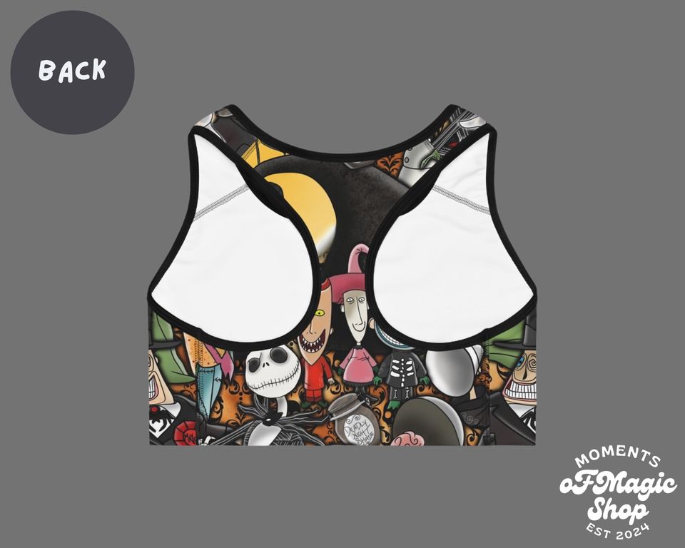 Nightmare Before Christmas Sports Bra