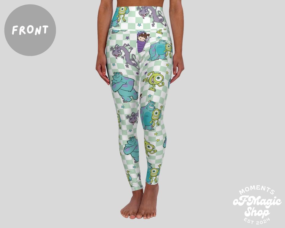 Monsters Inc Leggings, Gift For Women, Birthday Gift
