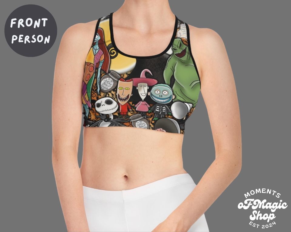 Nightmare Before Christmas Sports Bra