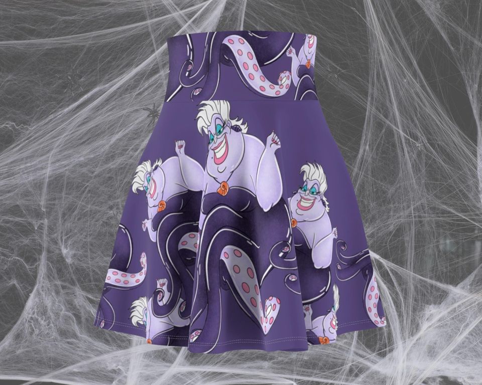 Ursula Dark Purple Running Skirt - Oogie Boogie Bash Costume