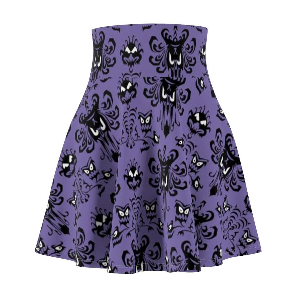 Haunted Mansion Wallpaper V2 Running Skirt - Oogie Boogie Bash