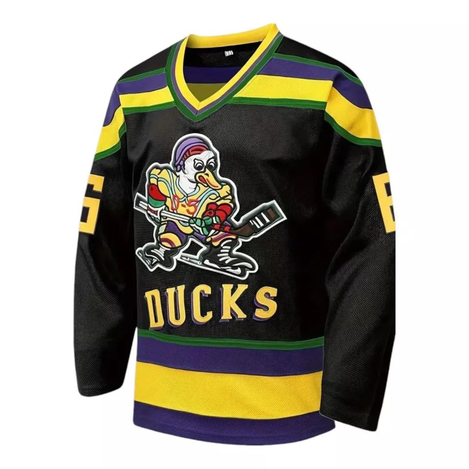 Mighty Ducks Movie Gordon Bombay #66 Hockey Jersey