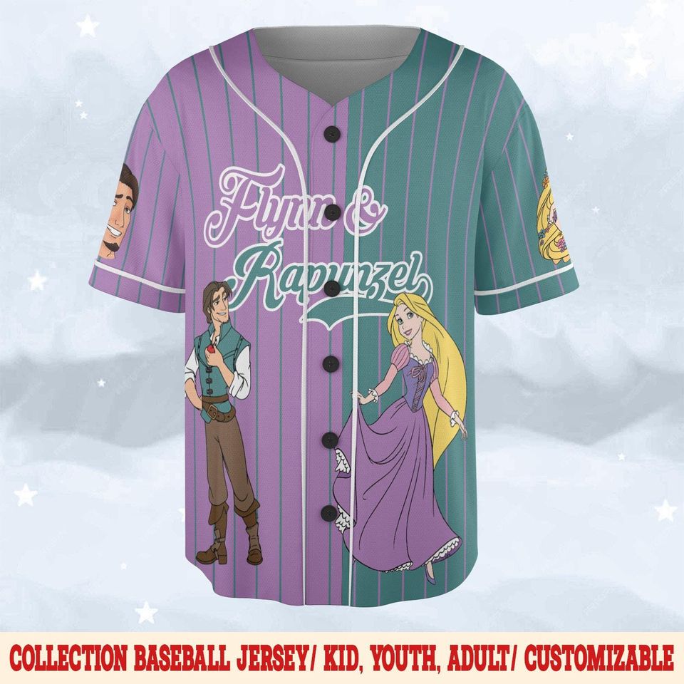 Personalized Disney Couple Baseball Jersey