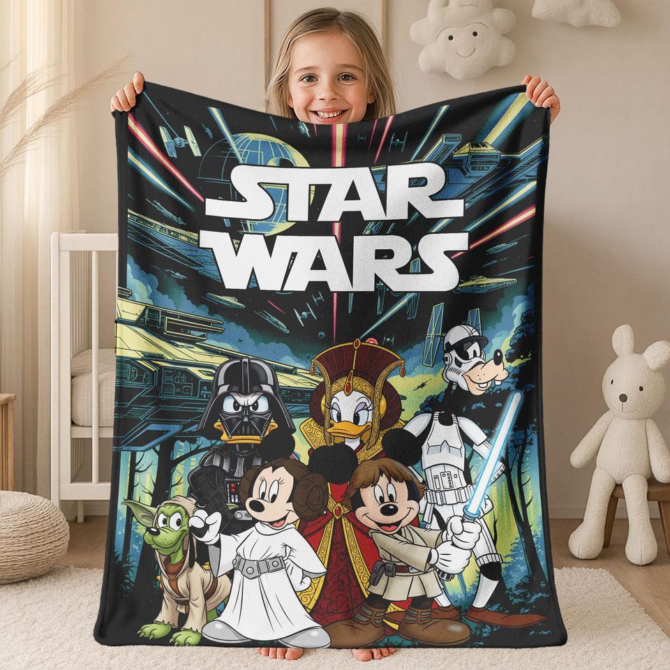 Mickey and Friends Cosplay Disney Star Wars Blanket