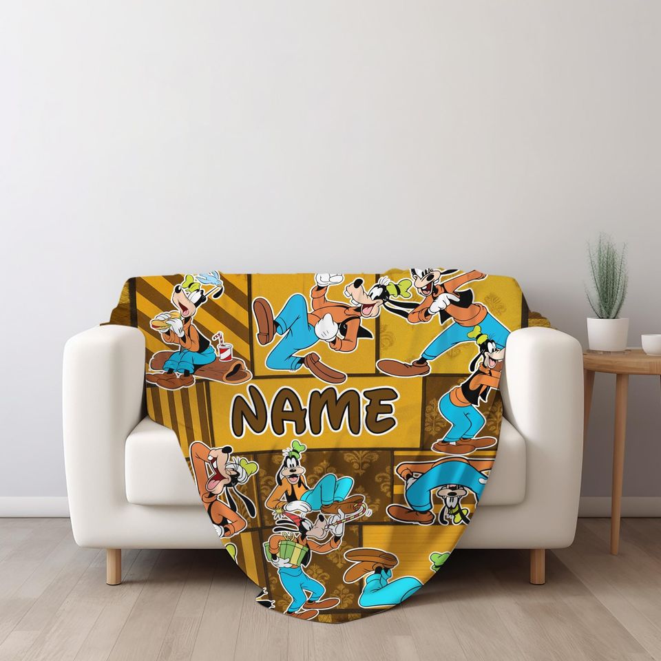 Goofy Fleece Blanket, Goofy Blanket, Sofa Fleece Blanket, Fleece Blanket