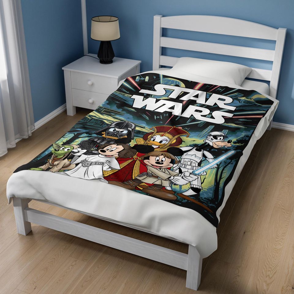 Mickey and Friends Cosplay Disney Star Wars Blanket