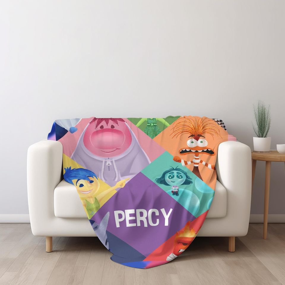 Personalized Disney Inside Out 2 Characters Blanket