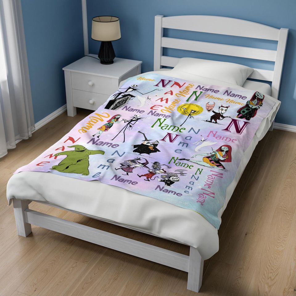 Personalized Disney The Nightmare Before Christmas Blanket
