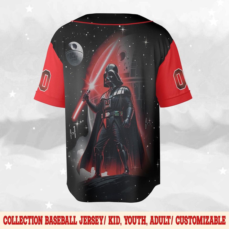 Darth Vader Jersey, Star Wars Baseball Jersey, Anakin Skywalker Shirt