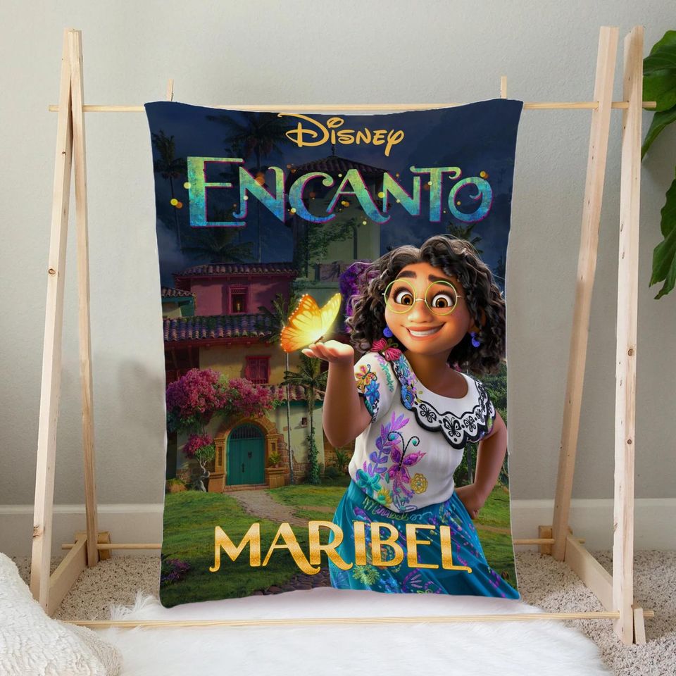 Personalized Name Encanto Blanket, Encanto Movie Blanket, Gift Ideas, Halloween Blanket