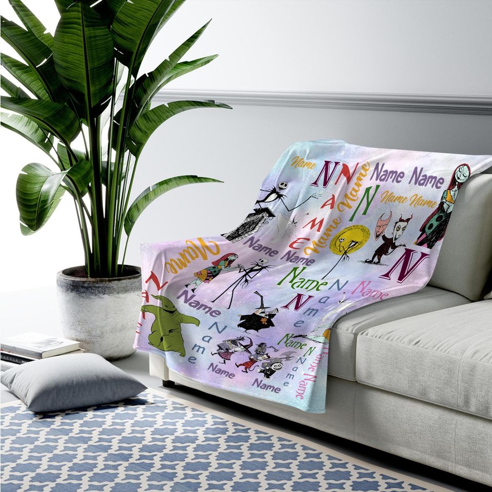 Personalized Disney The Nightmare Before Christmas Blanket
