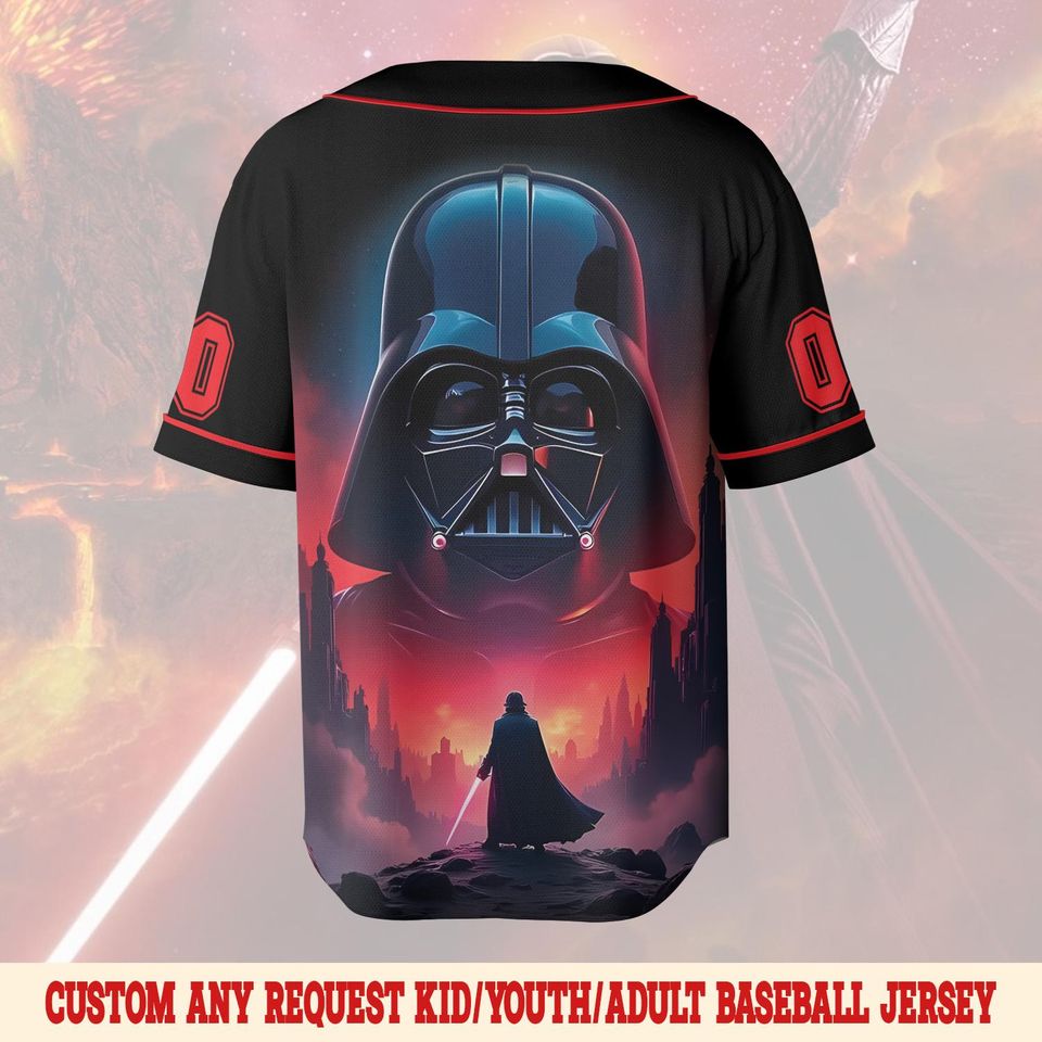 Darth Vader Jersey, Star Wars Baseball Jersey, Anakin Skywalker Tee