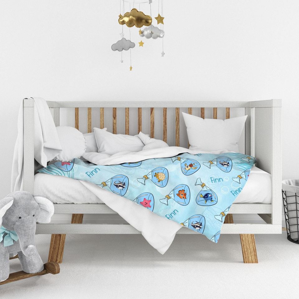 Finding Dory Fleece Blanket, Finding Dory Blanket, Finding Nemo Dory Blanket