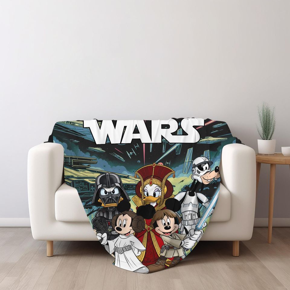 Mickey and Friends Cosplay Disney Star Wars Blanket
