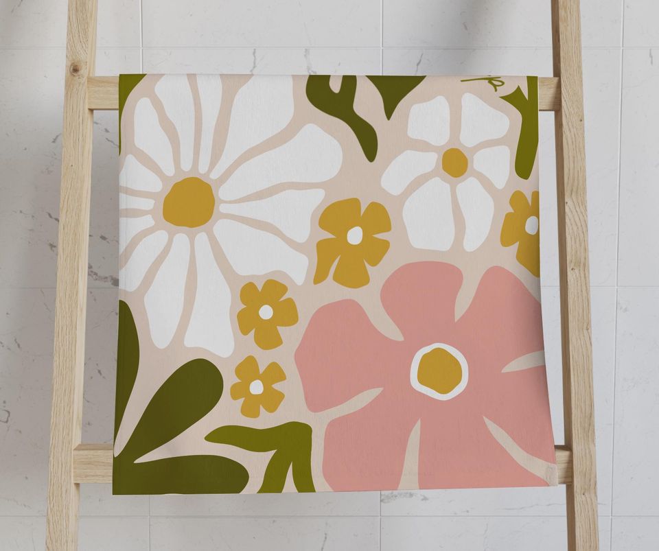 Spring Floral Subtle FDT Hand Towel