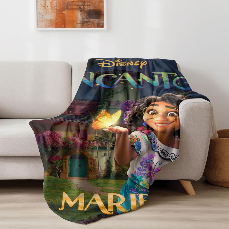 Personalized Name Encanto Blanket, Encanto Movie Blanket, Gift Ideas, Halloween Blanket