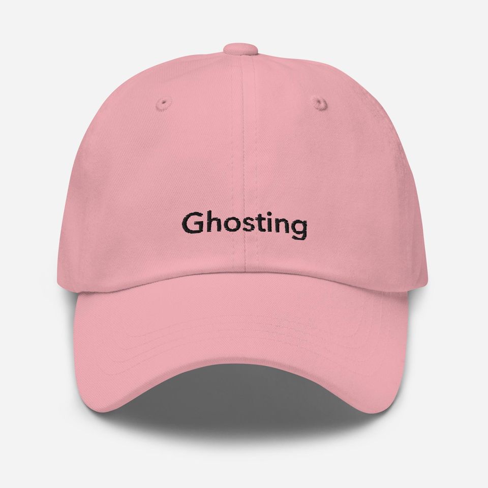 Unisex Dad Hat with Ghosting Black Embroidery