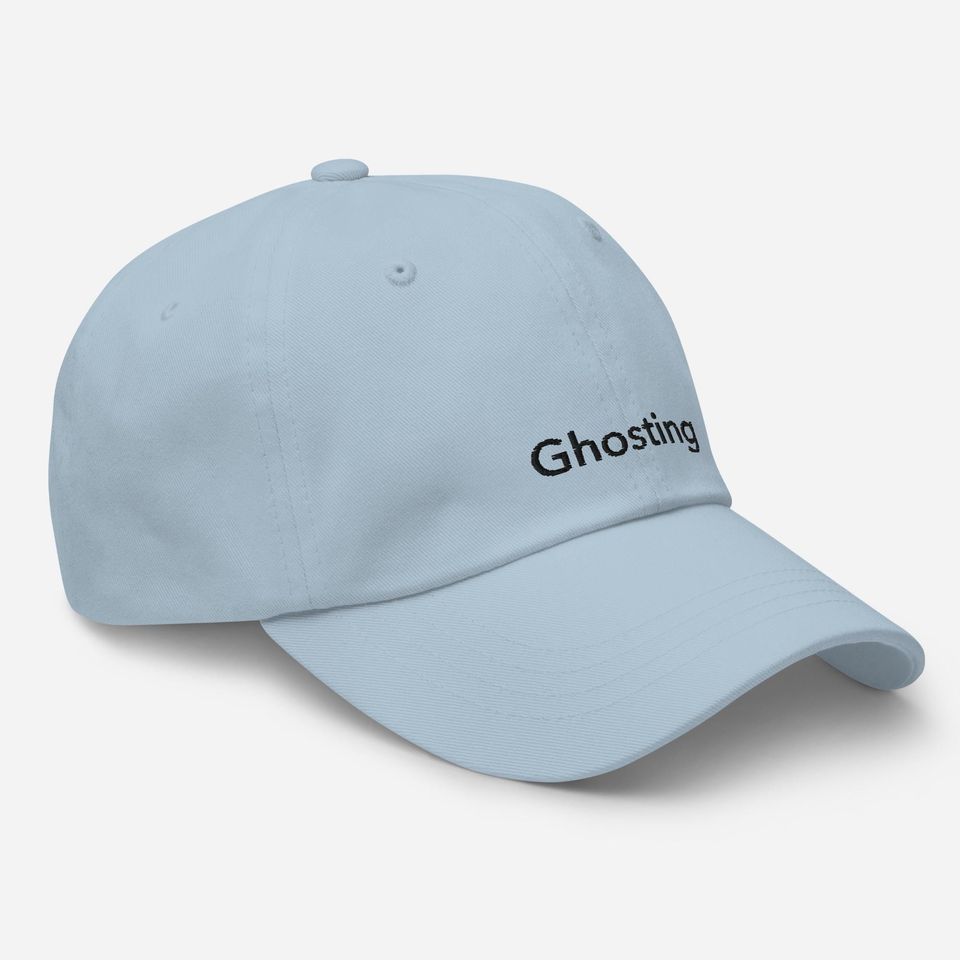 Unisex Dad Hat with Ghosting Black Embroidery