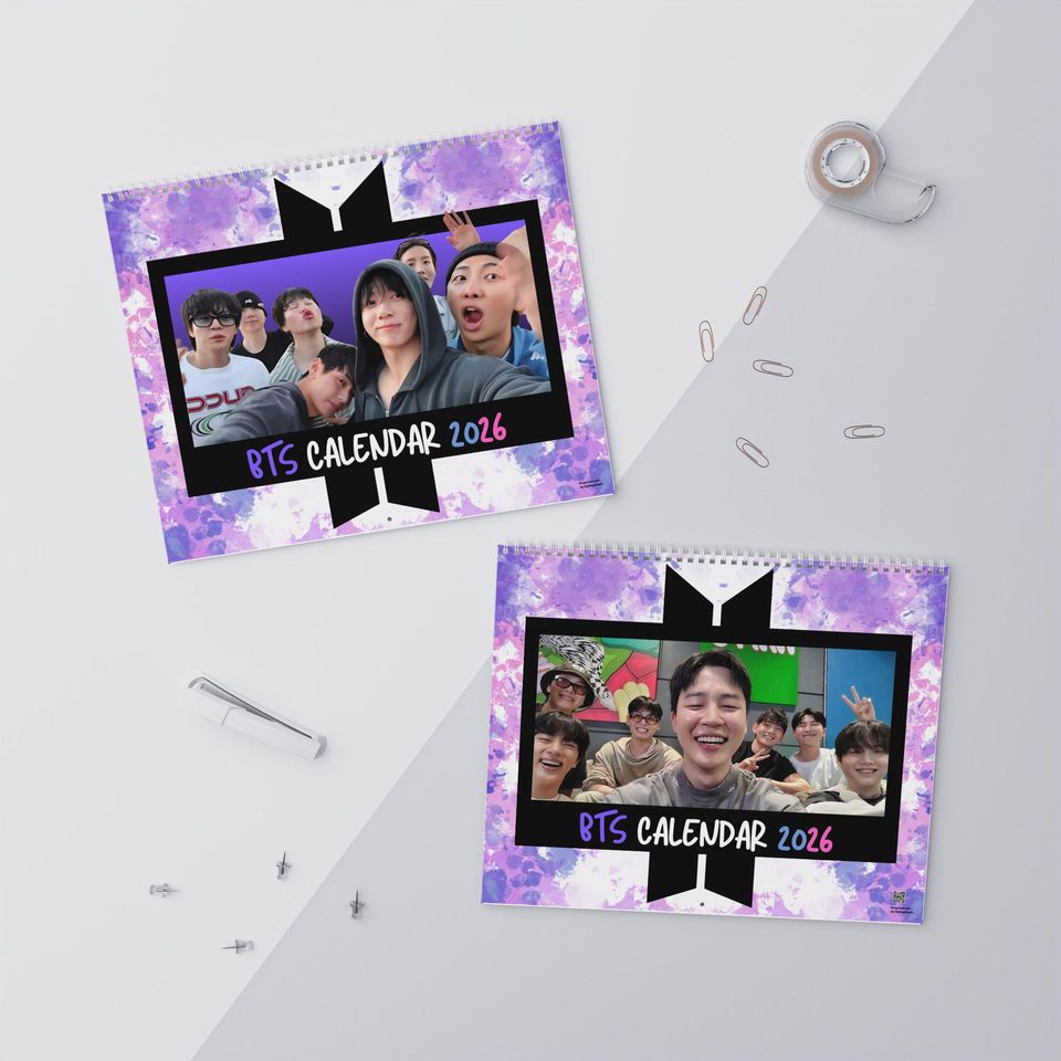 BTS Wall Calendar 2026 | K-Pop Monthly Planner