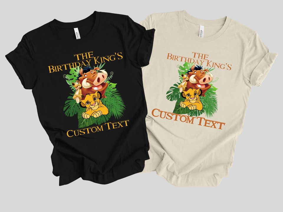Lion King Birthday Shirt, Simba Tee, Matching Family Birthday Shirts, Birthday Boy Shirt,  Birthday Family Outfit, Custom Toddler Shirt