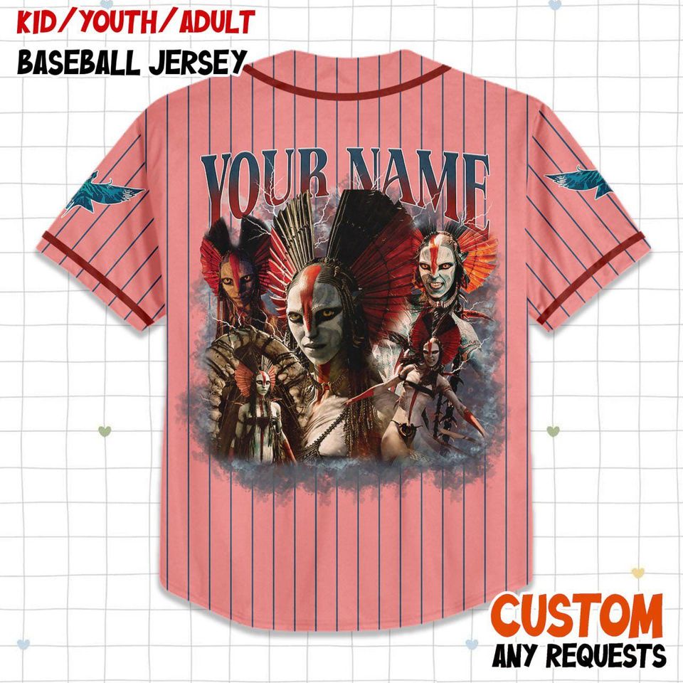 Personalized Varang Avatar  Baseball Jersey, Custom Fire and Ash Avatar Festival Jersey