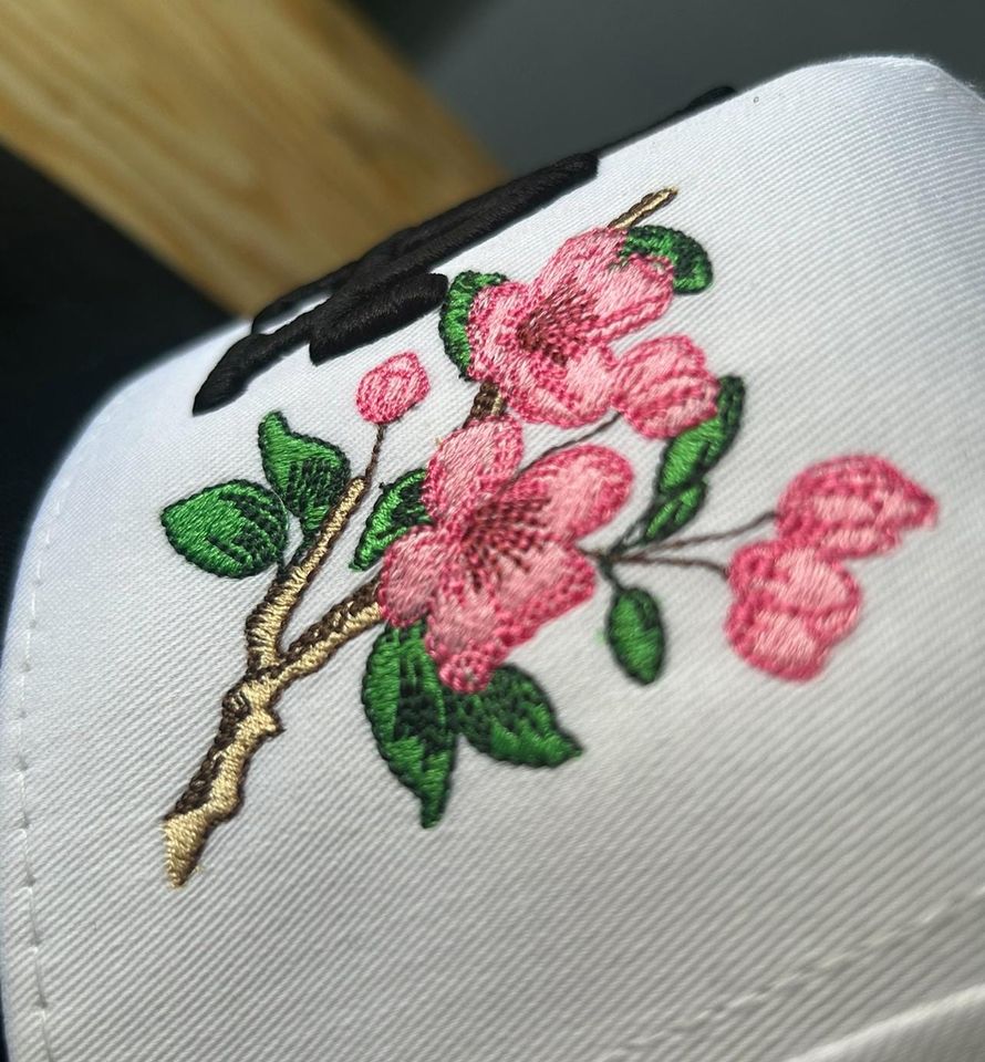 Cherry Blossom LA Dodgers Snapback Hat: Embroidered Baseball Cap, Hats for women