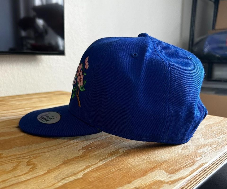 Cherry Blossom LA Dodgers Snapback Hat: Embroidered Baseball Cap, Hats for women