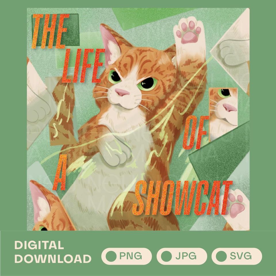 Showcat Art Print Set: Pop Culture Cat Illustrations