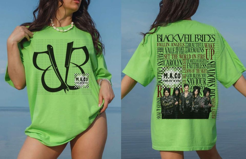 BVB tshirt Black Veil Brides Song title tshirt merch